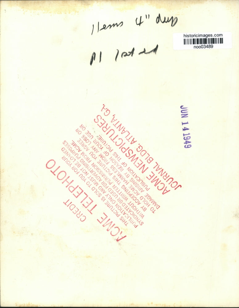 1949 Press Photo Louis Budenz testifying before Senate Judiciary Subcommittee