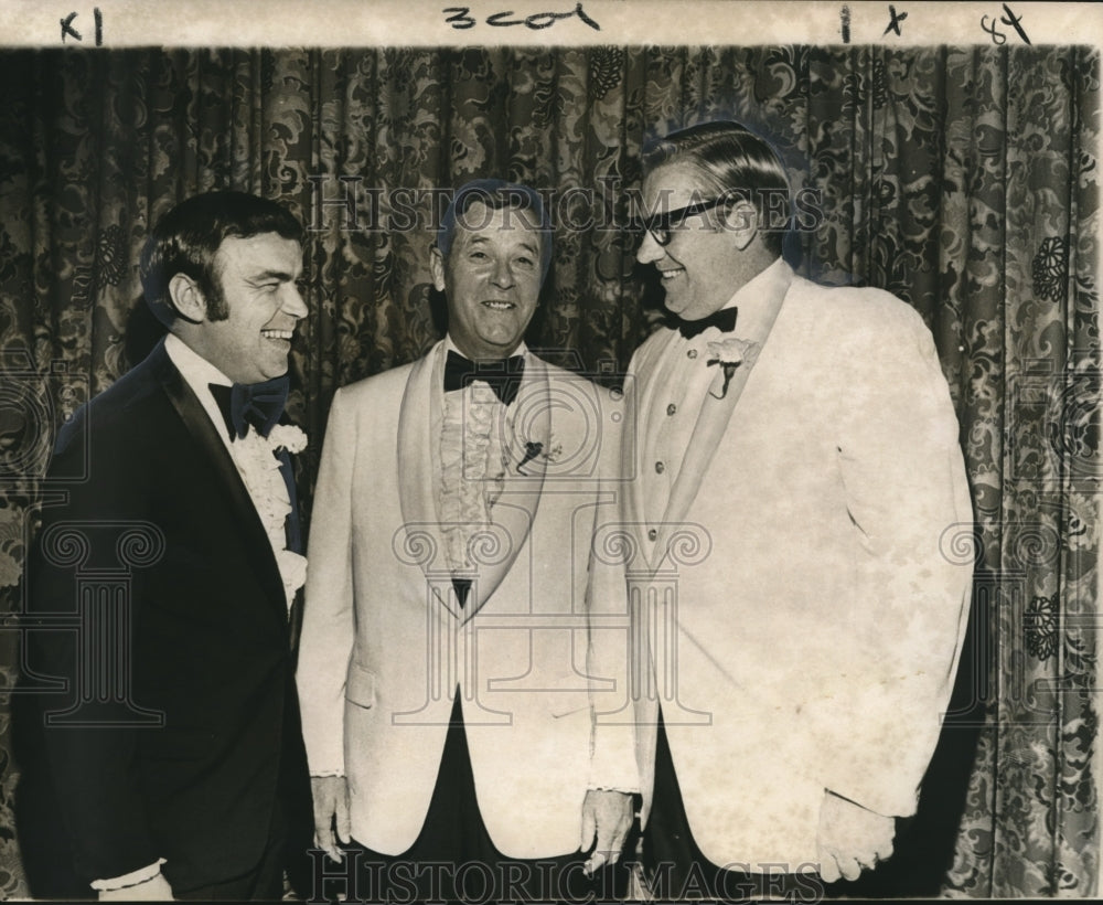 1972 Press Photo Patrick E. Carr, William F. Rahtican, Donald E. Johnson at Show