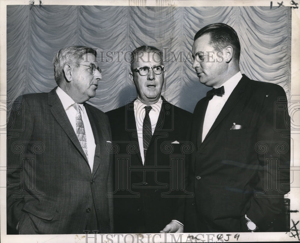 1962 Press Photo Businessmen H.T Vaughn, W.R.Alewine &amp; William Chadwick