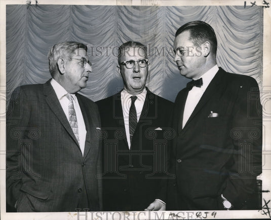 1962 Press Photo Businessmen H.T Vaughn, W.R.Alewine & William Chadwick
