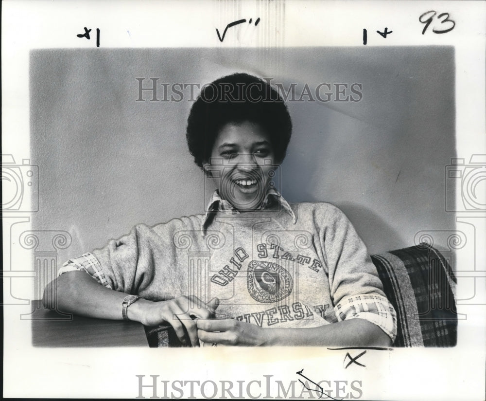 1976 Press Photo Orleanian Wanda Cain, marine biologist with master&#39;s degree- Historic Images