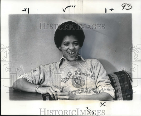 1976 Press Photo Orleanian Wanda Cain, marine biologist with master's degree- Historic Images