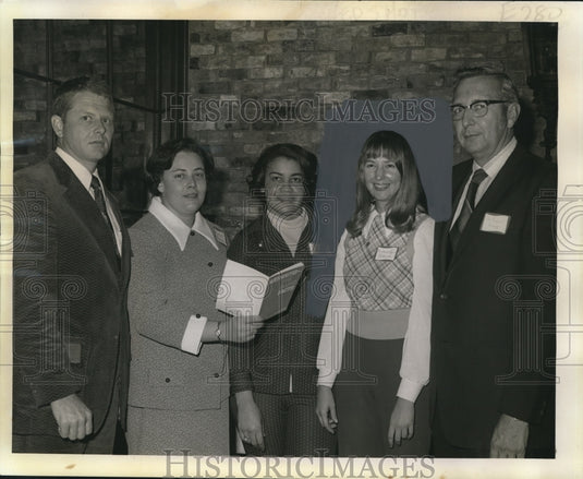 1972 Press Photo Michael Lynne Caldwell, President Allied Health Professionals- Historic Images