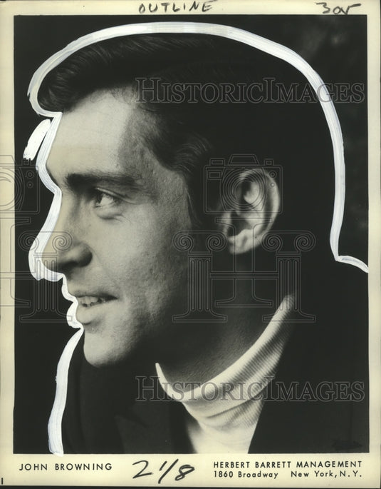 1976 Press Photo American pianist John Browning- Historic Images