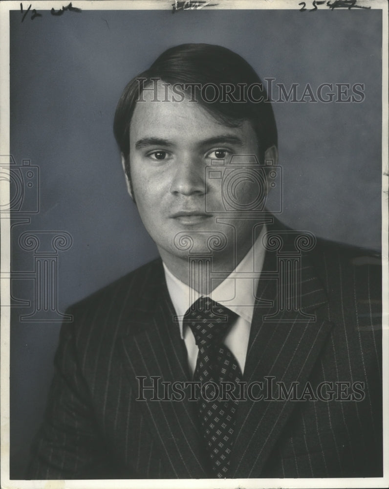 1972 Press Photo John Breaux of Crowley, candidate to U.S. Congressman- Historic Images