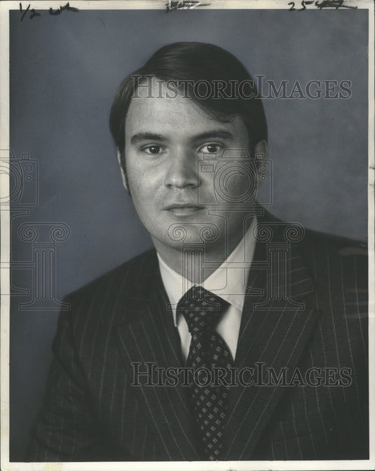 1972 Press Photo John Breaux of Crowley, candidate to U.S. Congressman- Historic Images