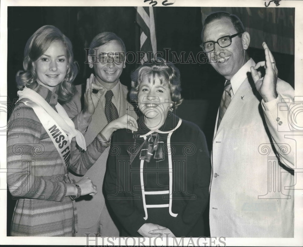 1971 Press Photo United Fund campaign of New Orleans Members Luncheon Attendees- Historic Images