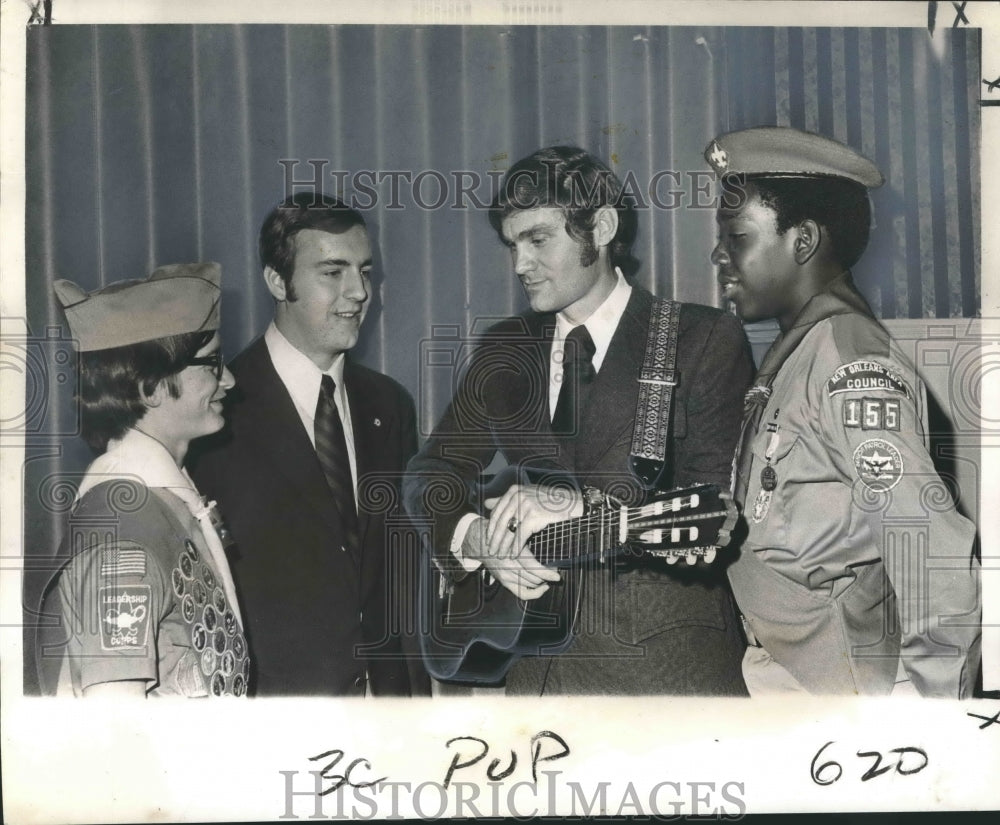 1973 Press Photo Eagle Scouts honored by New Orleans Area Council Boy Scouts- Historic Images