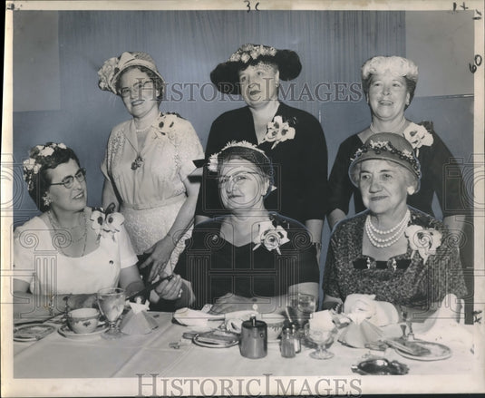 1959 Press Photo Mrs.Anna Christenberry & fellow City Park Women's Club officers