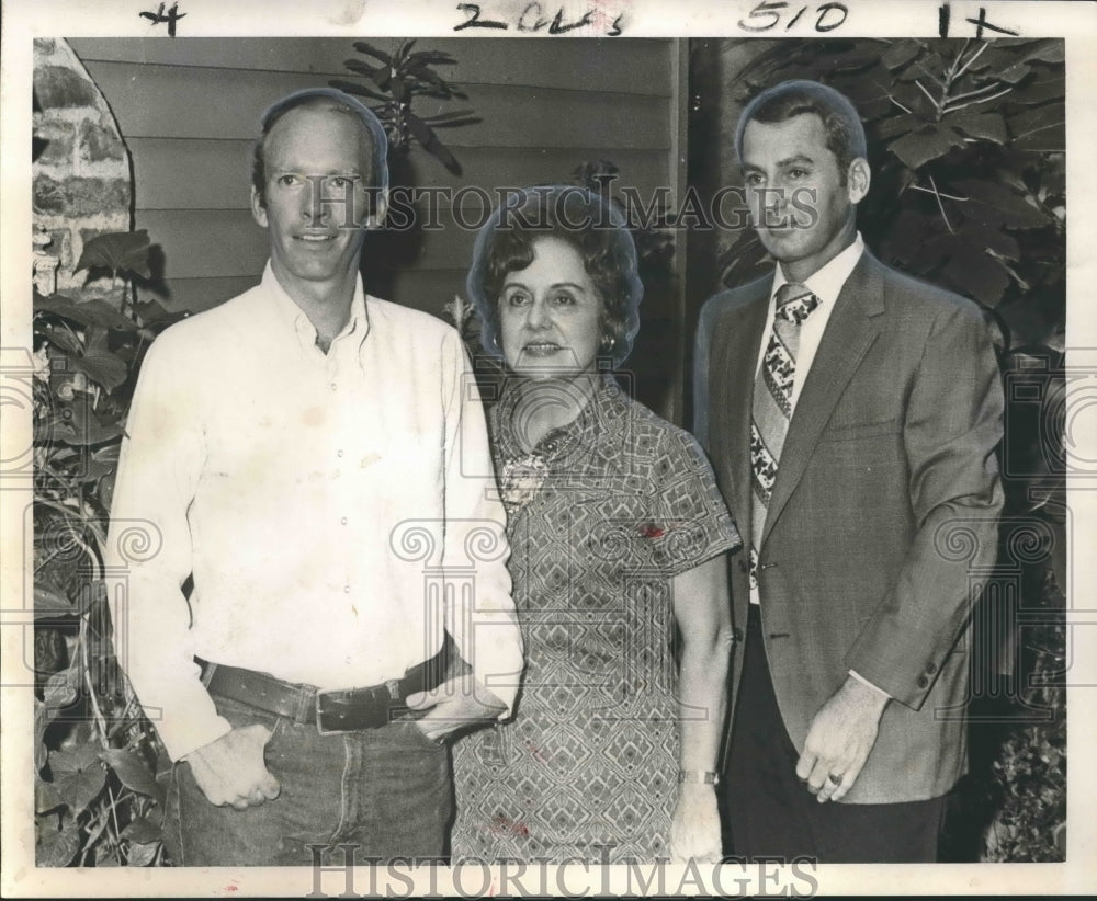 1973 Press Photo Patios on Parade chairmen, F. Christie, Mrs. Hall and R. Brown- Historic Images