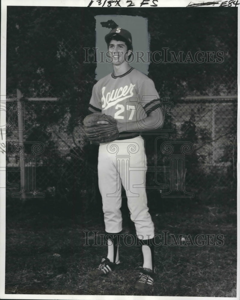 1977 Press Photo Saucer&#39;s baseball player Pascal Calogero - noo05102