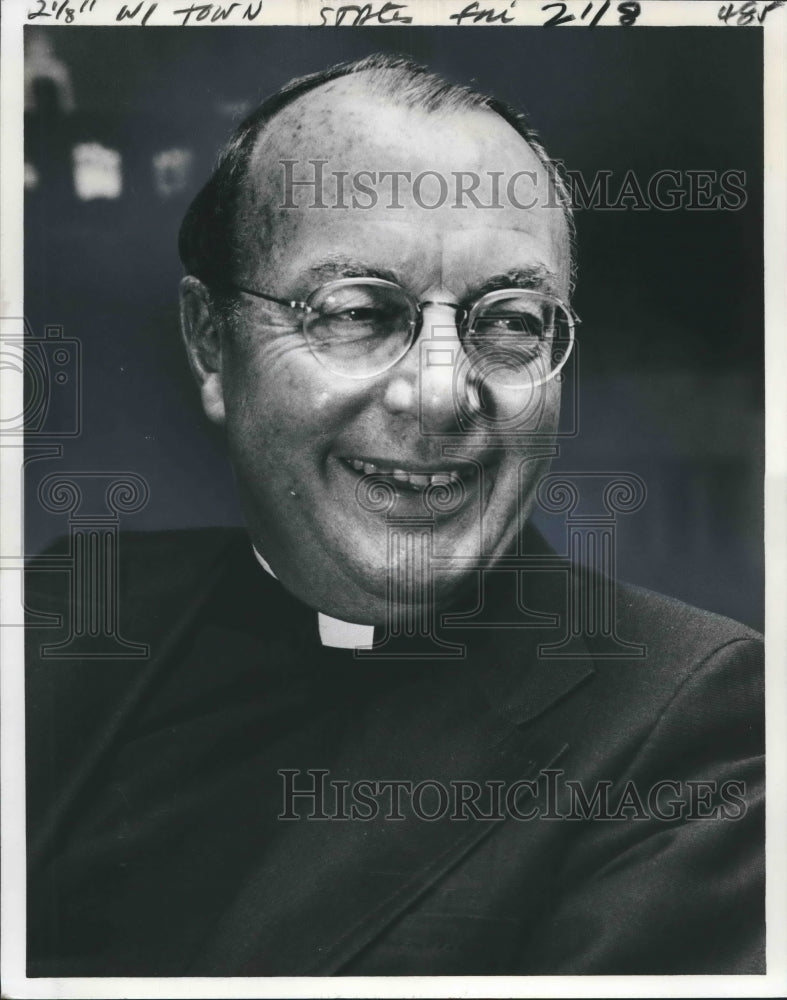 1977 Press Photo Boys&#39; Towns of Italy Founder Monsignor  Carroll-Abbing- Historic Images