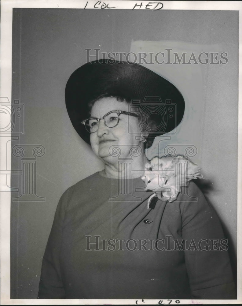 1968 Press Photo Mrs. Anna Christenberry of Federation of Women&#39;s Clubs