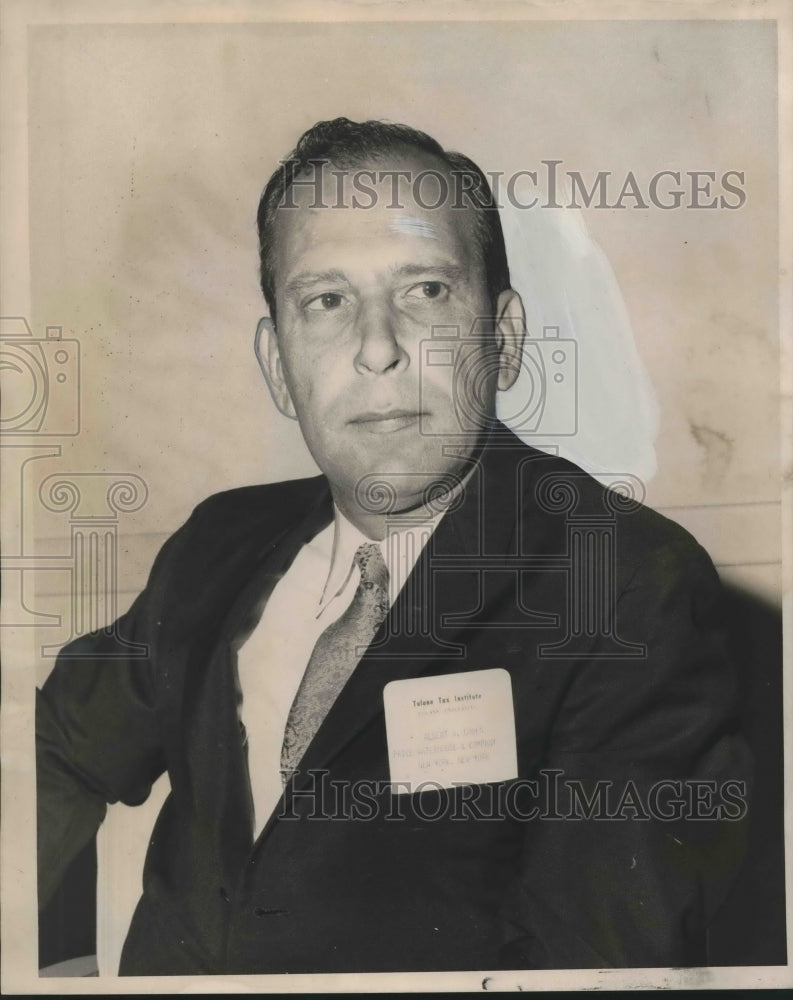 1968 Press Photo Albert H. Cohen of Tax Institute in Tulane- Historic Images