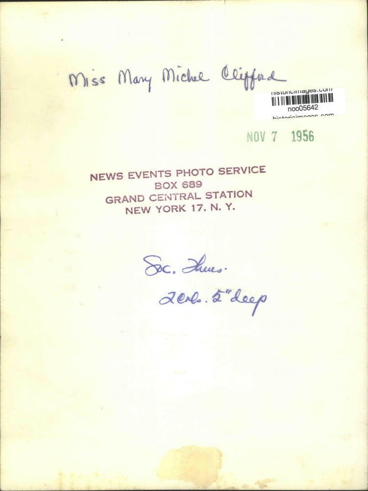 1956 Press Photo New Orleans Society-Miss Mary Michel Clifford - noo05642