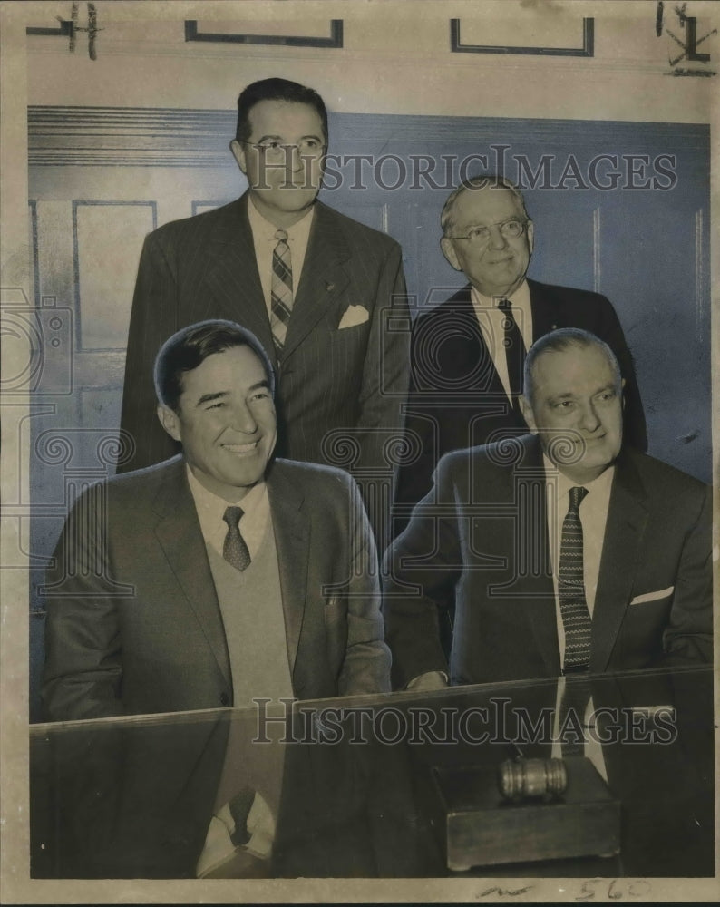 1957 Press Photo New Officers elected by Chamber of Commerce, New Orleans