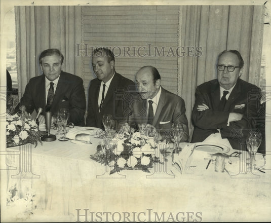 1969 Press Photo Captain J. W. Clark at Delta Steamship Line Anniversary Lunch