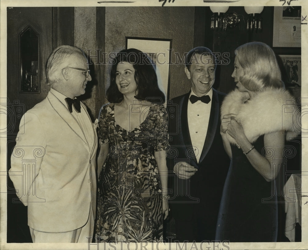 1972 Press Photo Pierre Cordell-Rhee, Mrs. Cordell-Rhee &amp; company at an event- Historic Images