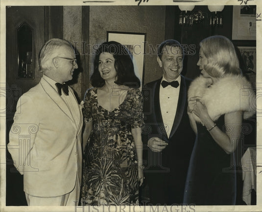 1972 Press Photo Pierre Cordell-Rhee, Mrs. Cordell-Rhee & company at an event- Historic Images