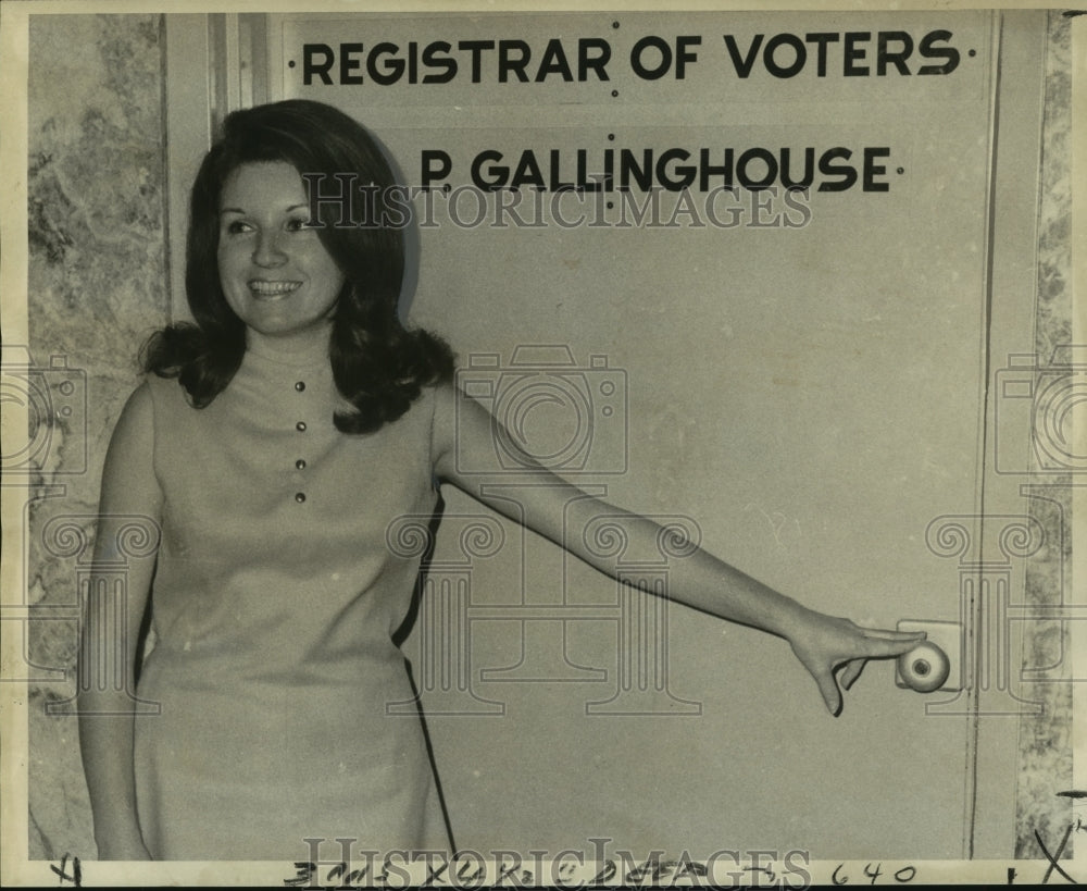 1970 Press Photo Elizabeth Ann Collins is a Nominee (Briefly) For Registrar- Historic Images