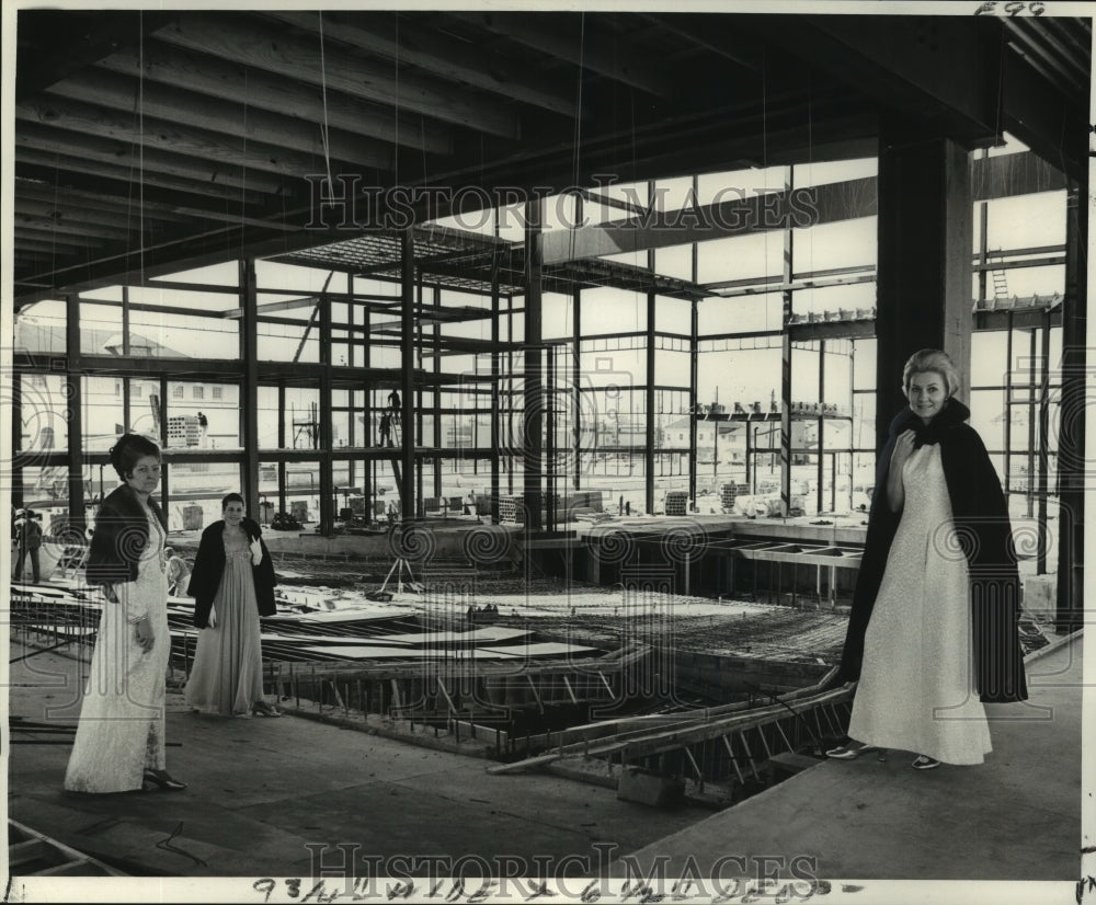 1971 Press Photo Concert Hall interior construction behind Municipal Auditorium- Historic Images