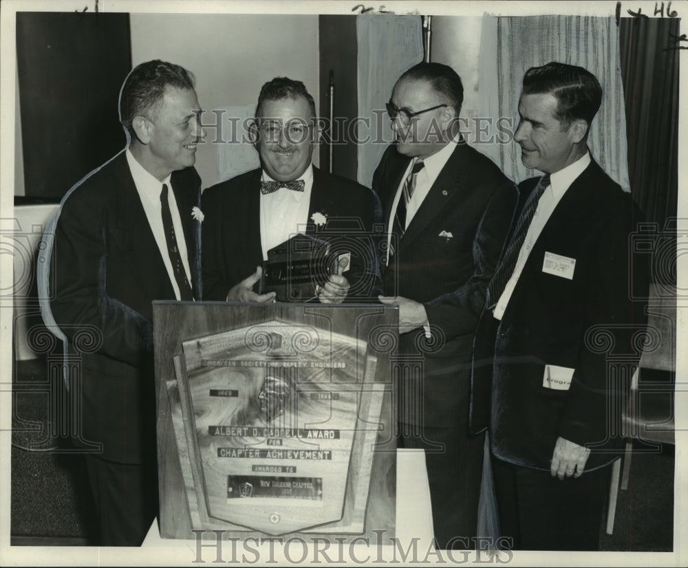 1957 Press Photo F.O.Cornay, fellow American Society of Safety Engineers members