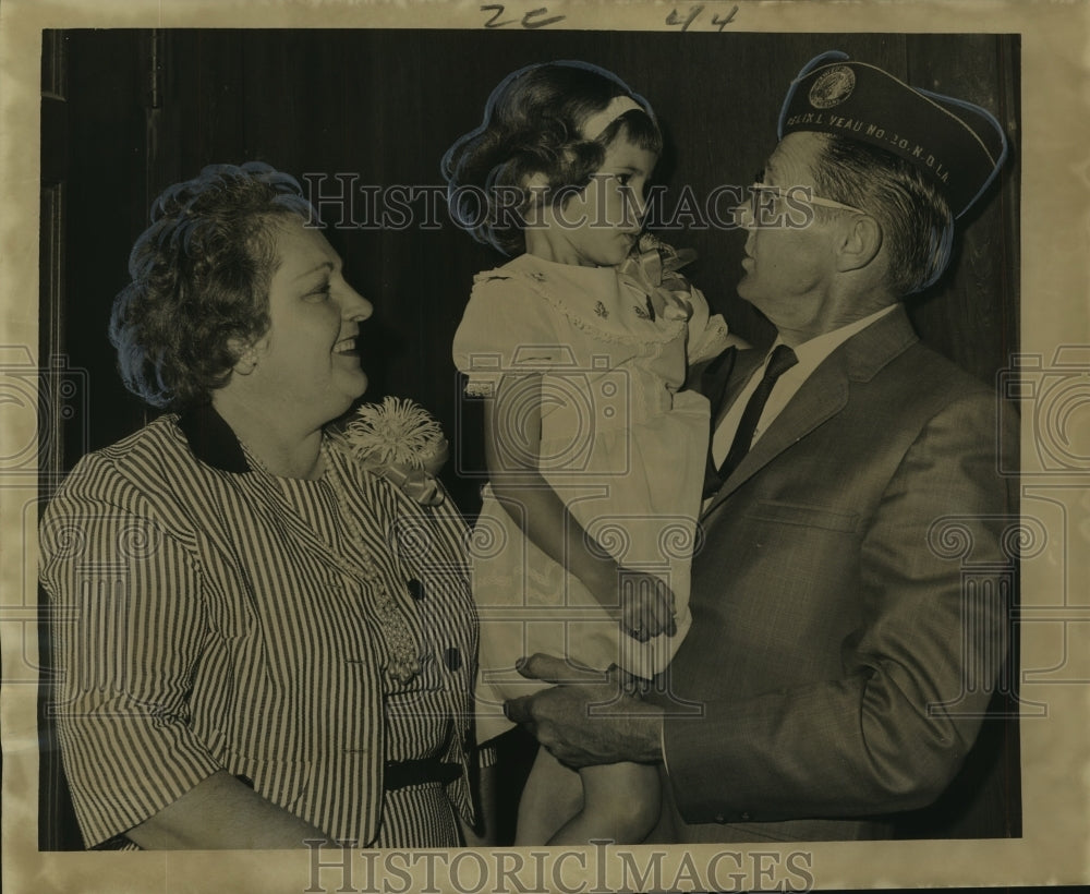 1965 Press Photo Wilbur Corley &amp; fellow Felix L. Veau Chapter 10 officers
