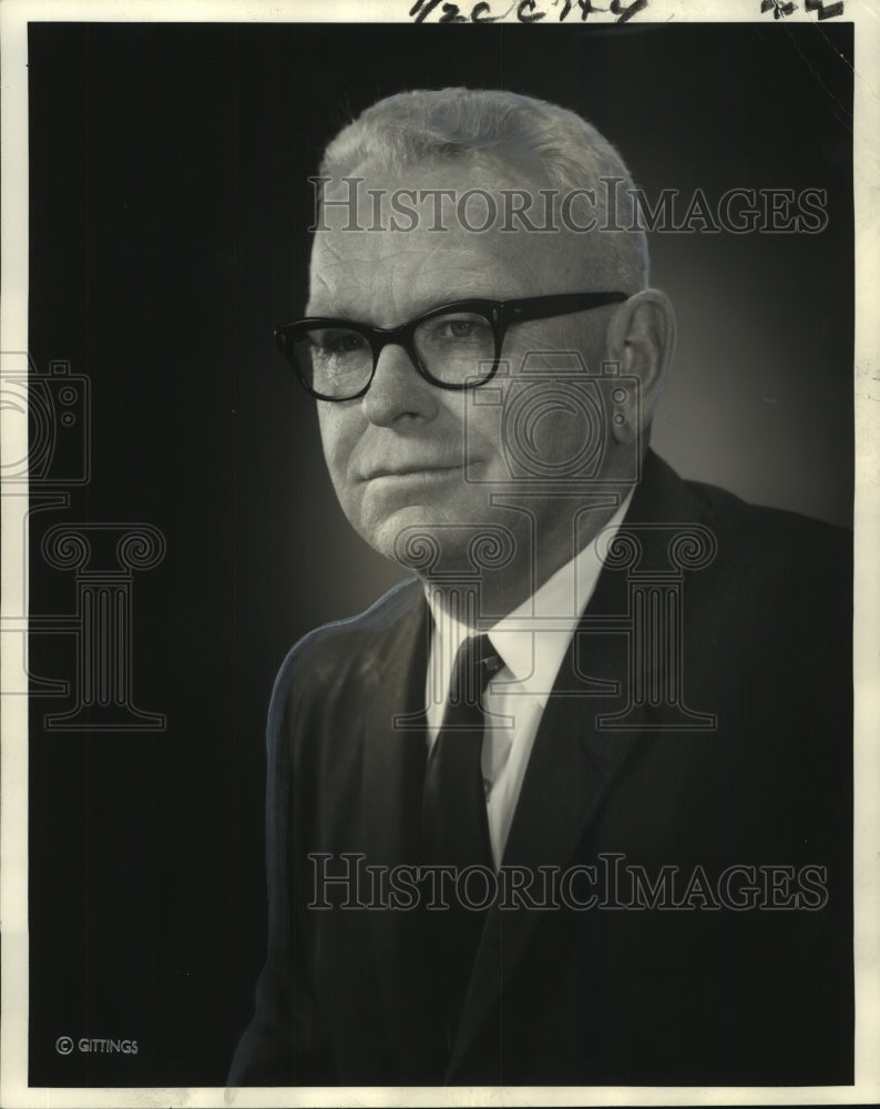 1960 Press Photo Southern Pacific Transport Company President G.D. Clark