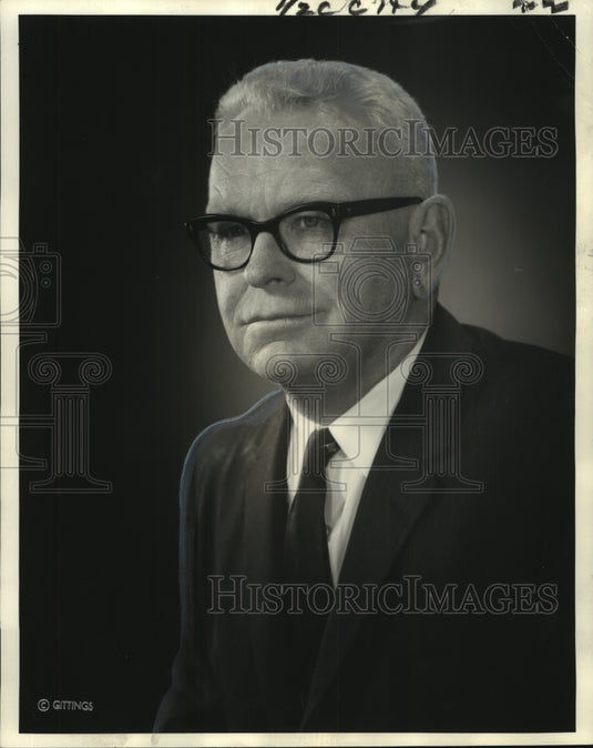 1960 Press Photo Southern Pacific Transport Company President G.D. Clark