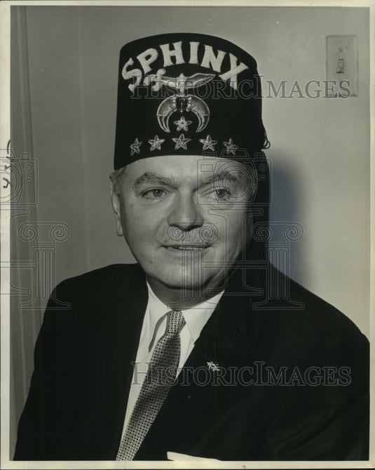 1963 Press Photo Noble Harold C. Close, Shrine of North America, Roosevelt Hotel