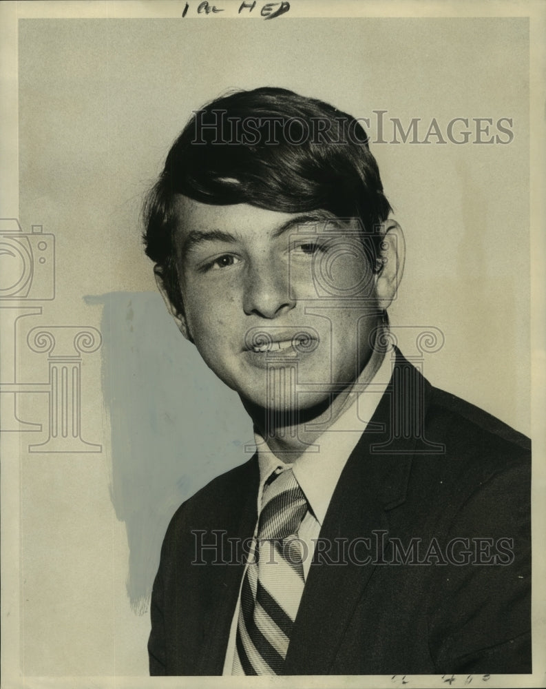 1970 Press Photo Gregory Crandall, West Jefferson H.S., visited Washington, D.C.- Historic Images