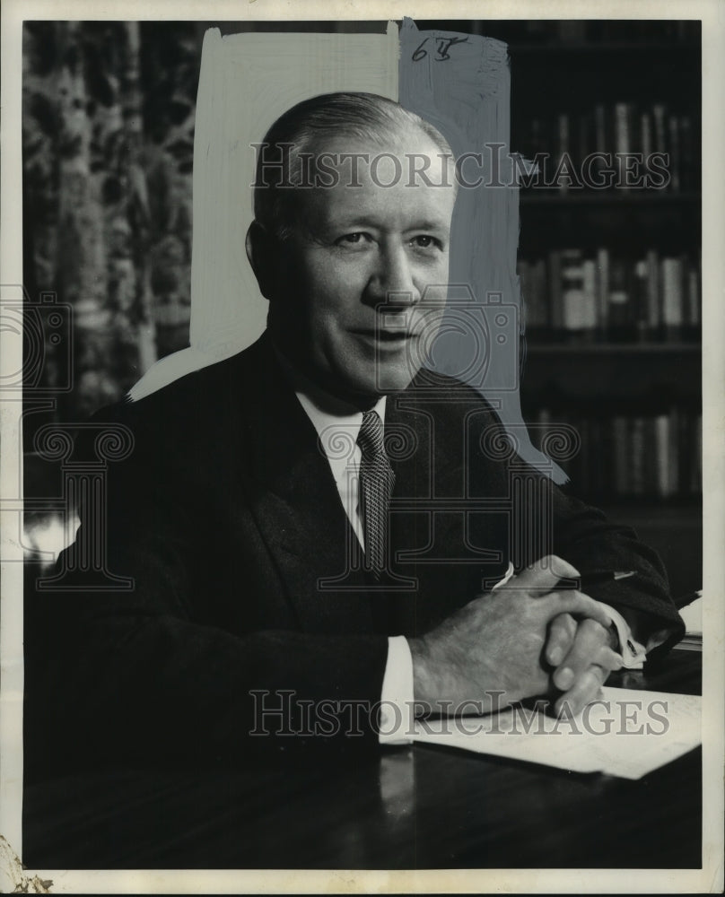 1957 Press Photo Ralph J. Cordiner, President of General Electric Company