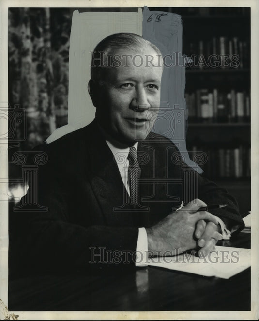 1957 Press Photo Ralph J. Cordiner, President of General Electric Company