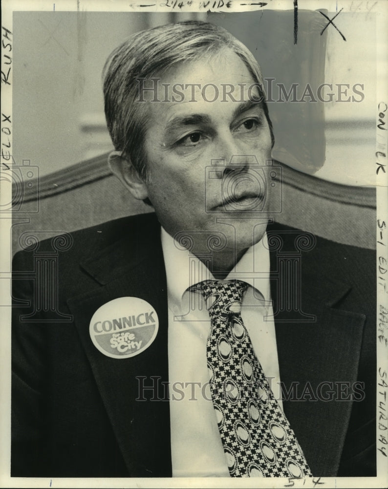 1973 Press Photo Harry Connick candidate for district attorney in runoff - Historic Images