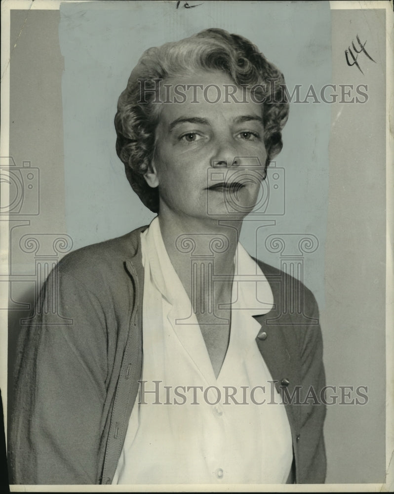 1959 Press Photo Mrs. Charles A. Crawford, president LA League of Women Voters