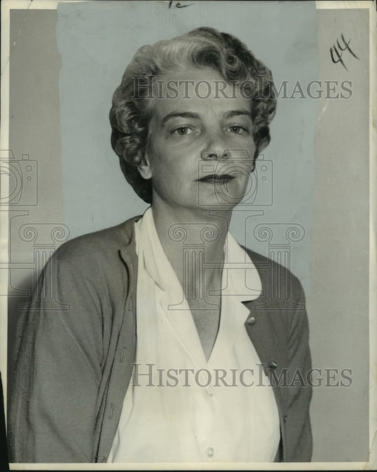 1959 Press Photo Mrs. Charles A. Crawford, president LA League of Women Voters