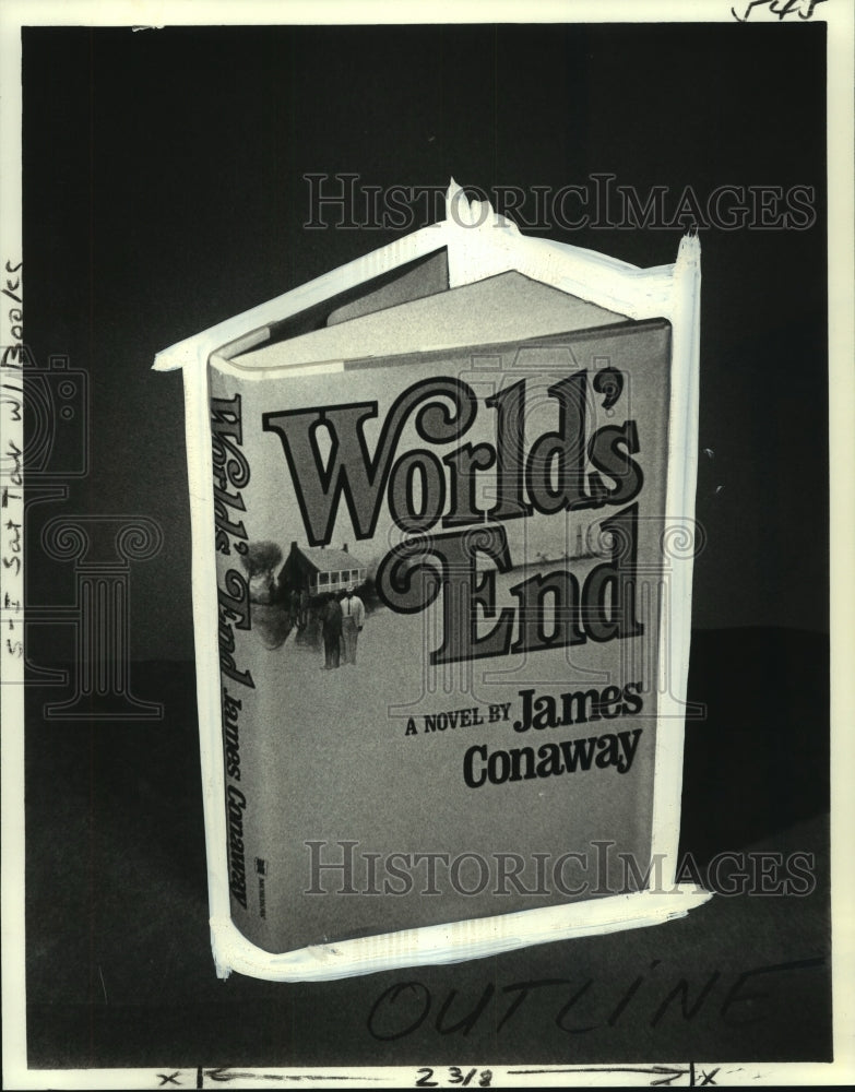 1979 Press Photo World&#39;s End book by author James Conaway- Historic Images