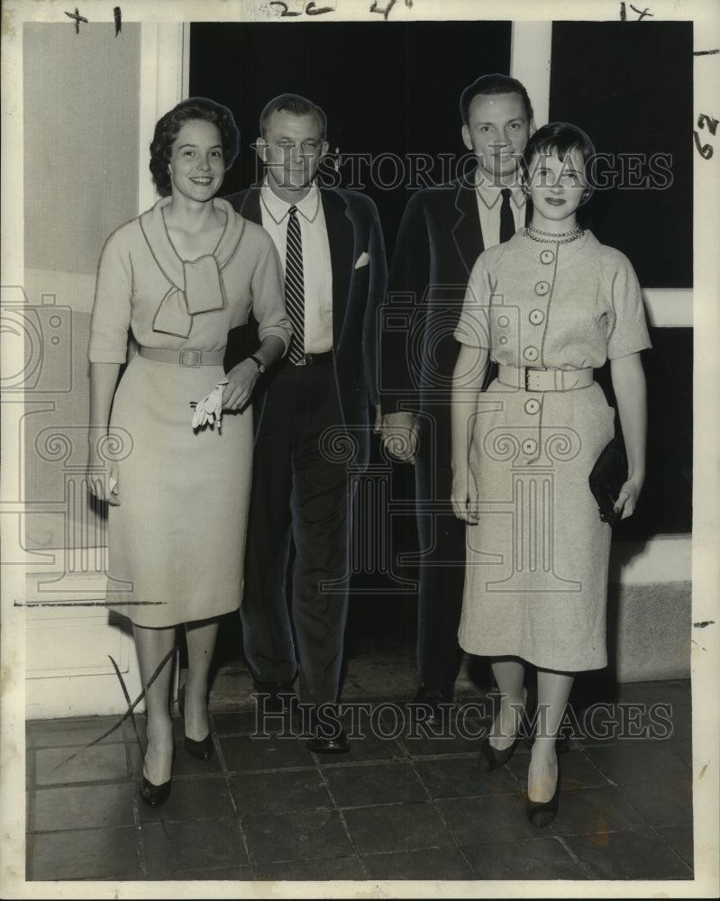 1959 Press Photo Gala dinner party following meeting of the Junior League
