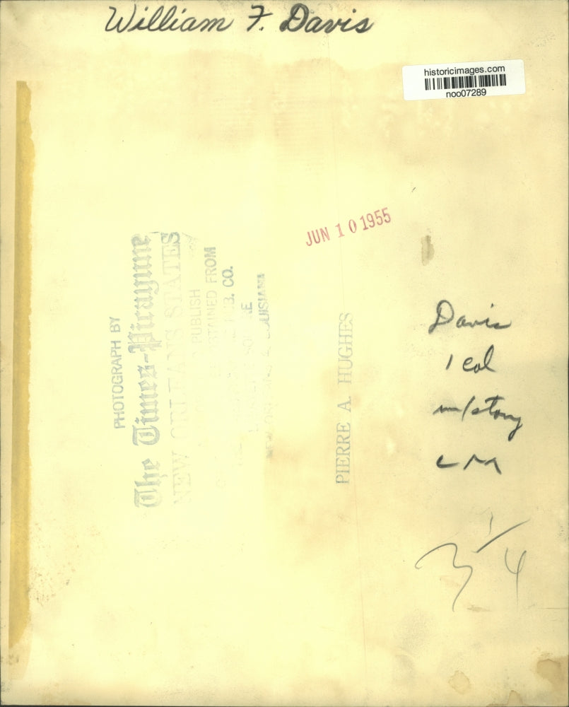 1955 Press Photo William F. Davis - noo07289