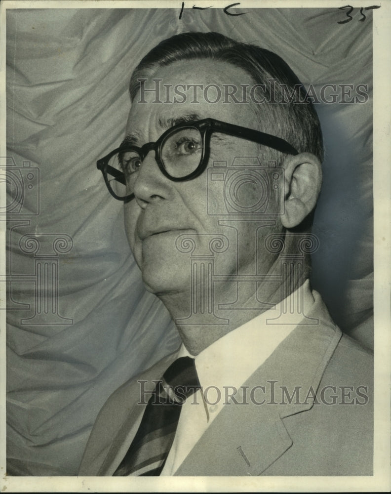 1971 Press Photo Walter Cowan, president Louisiana-Mississippi Associated Press- Historic Images