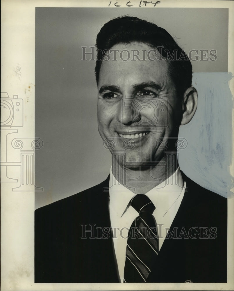 1953 Press Photo James W. Cothran, commander of Veterans of Foreign Wars