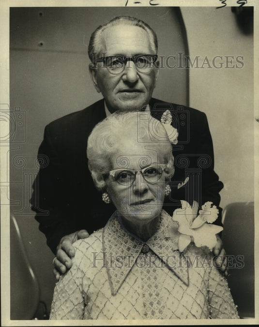 1970 Press Photo Mr. & Mrs. Joseph P. Cuccia celebrate their 50th anniversary
