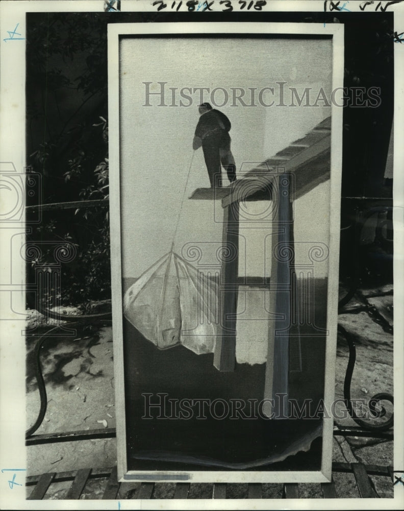 1978 Press Photo Charles C. Crawford Collection Painting at Garden District Home
