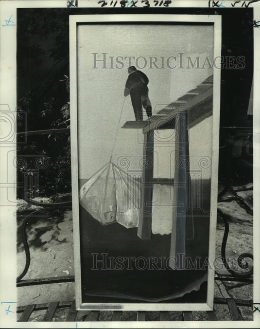 1978 Press Photo Charles C. Crawford Collection Painting at Garden District Home