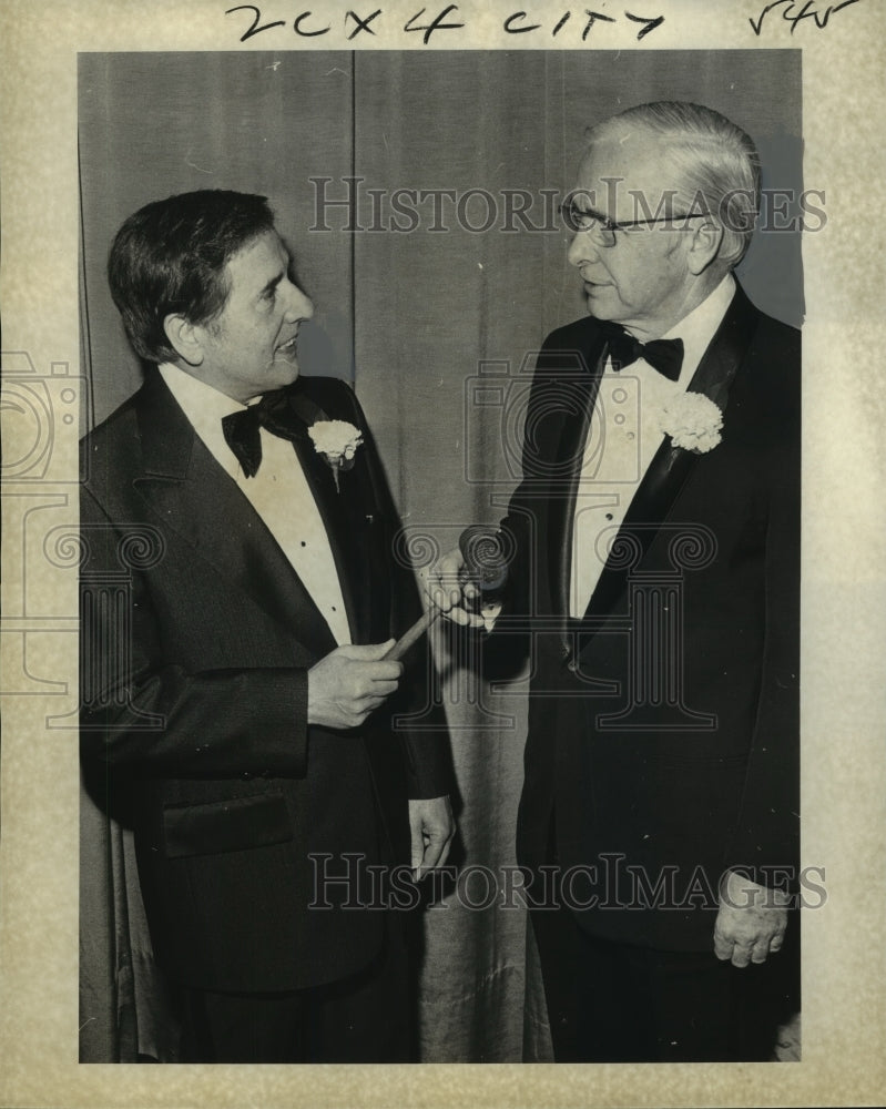 1974 Press Photo Doctors Claude C. Craighead and Anthony Failla at Event- Historic Images