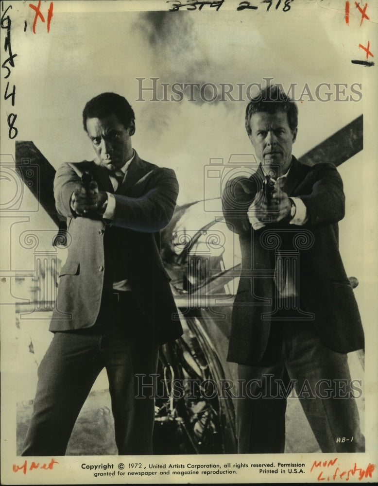 1972 Press Photo Bill Cosby and Robert Culp star is Hickey and Boggs - noo07947