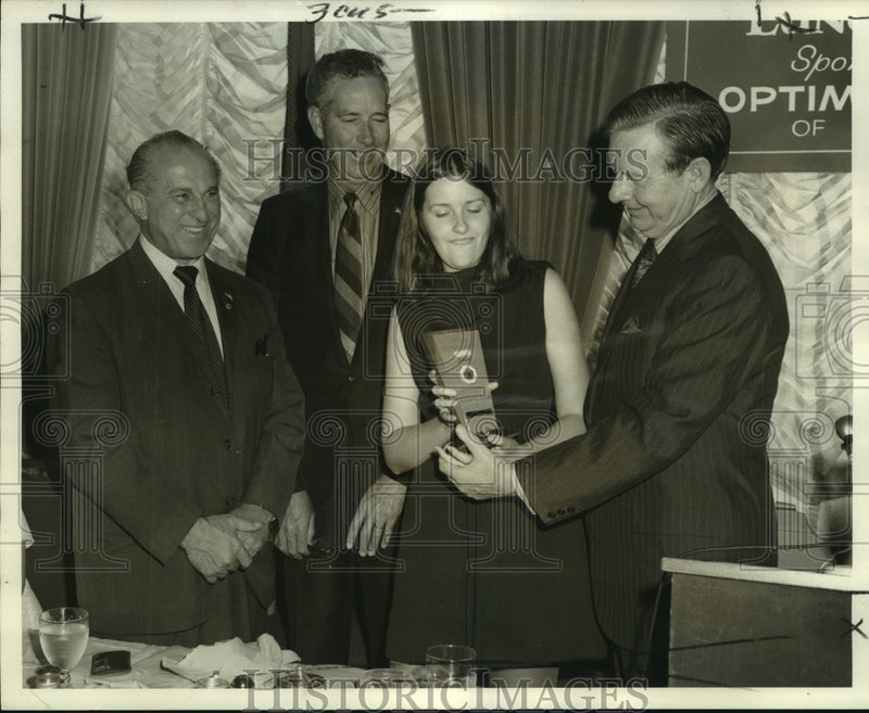 Load image into Gallery viewer, 1971 Press Photo Optimist Award Received by St. Martin's Episcopal High Student
