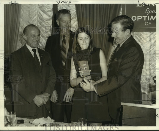 1971 Press Photo Optimist Award Received by St. Martin's Episcopal High Student