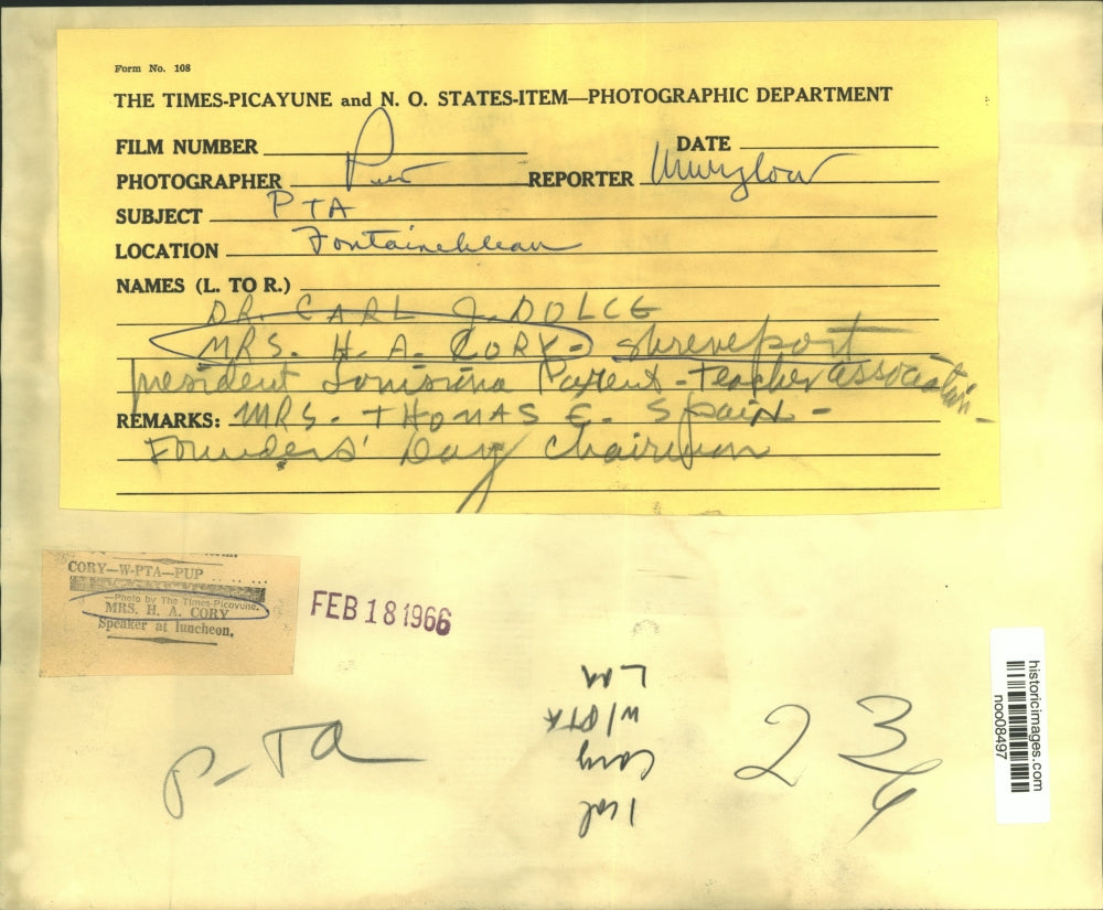 1966 Press Photo Parent-Teacher Association leaders - noo08497