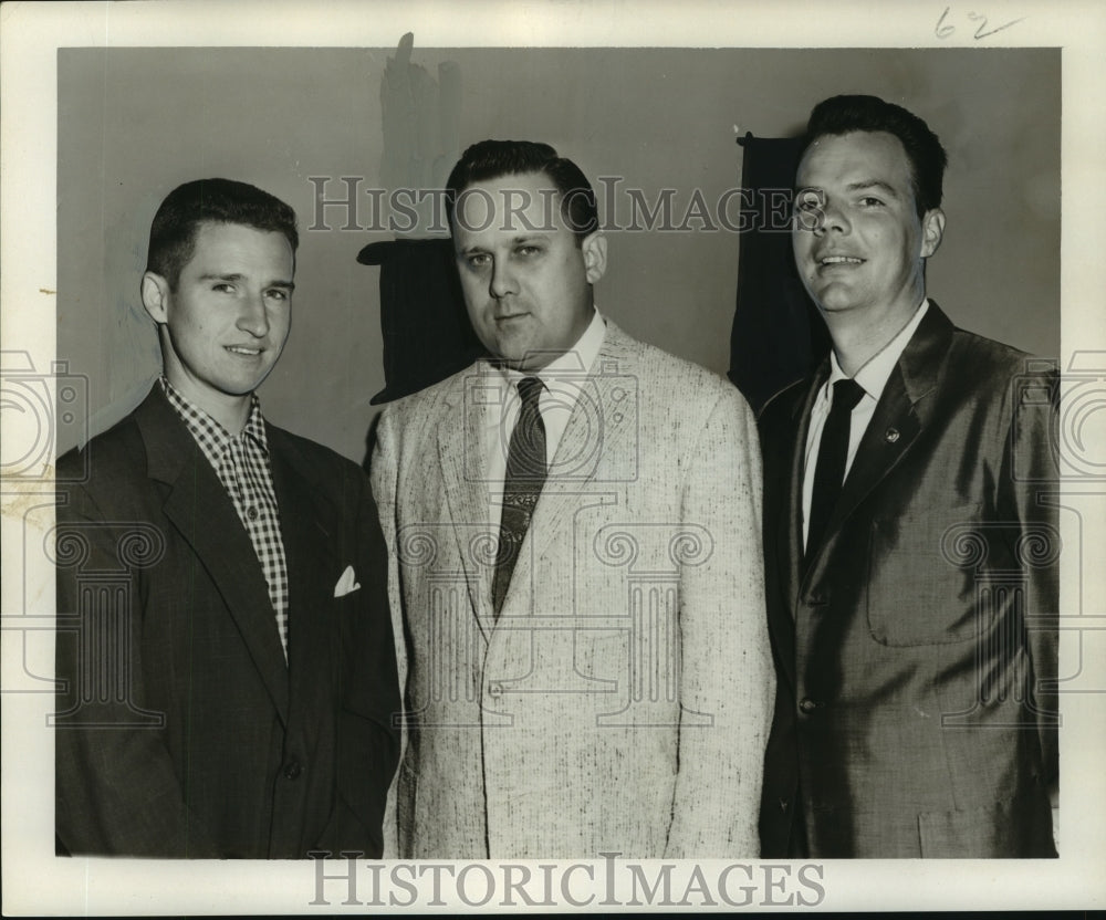 1957 Press Photo Bob Randolph, Roger Cotten and Jerry Campbell - noo08536